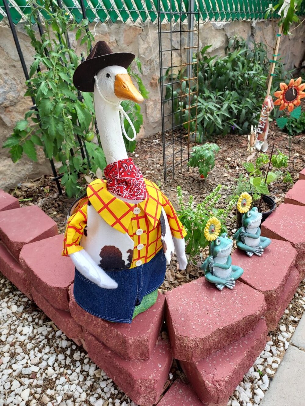 Goose Outfit Toy Story Woody (Fits 23" -24" Goose) Handmade, Garden Decor Limite